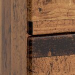 vidaXL Cabinet de chevet avec tiroir Bois ancien 43 x 41 x 66 5 cm