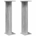 vidaXL Support de Plante 2 pièces Sonoma gris 25 x 25 5 x 100 5 cm