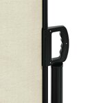 vidaXL Auvent latéral rétractable crème 117x300 cm