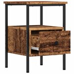 vidaXL Tables de chevet 2 Pièces vieux bois 34x36x50 cm bois d'ingénierie