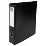 Classeur Rembordé Pvc 4 Anneaux En D De 50mm En 3ème De Couverture - A4 Maxi - Noir - X 10 - Exacompta