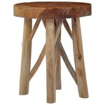 vidaXL Tabouret Marron Bois de teck