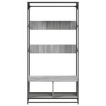 vidaXL Armoire sonoma gris 90x50x180 cm bois d'ingénierie