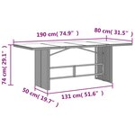 vidaXL Ensemble à manger de jardin 9 Pièces coussins gris résine tressée