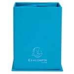 Pot À Crayons Carré 4 Compartiments Carton Teksto - Turquoise - Exacompta