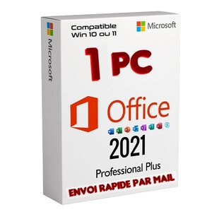 Microsoft office professional 2021 complète 1 licence(s) multilingue