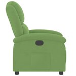 vidaXL Fauteuil inclinable vert clair velours