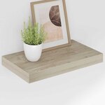 vidaXL Étagères murales flottantes 4 Pièces chêne 40x23x3 8 cm MDF