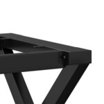 vidaXL Pieds de table basse cadre en X 30x30x33 cm fonte