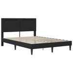 vidaXL Cadre de lit avec bandes LED Noir 120 x 200 cm Simili cuir