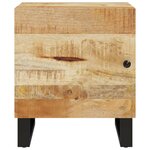 vidaXL Tables de chevet 2 Pièces 40x33x46 cm Bois de manguier solide