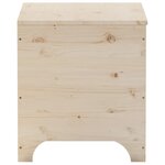 vidaXL Boîte de rangement avec couvercle RANA bois massif de pin