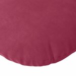 vidaXL Coussins de siège 2 Pièces Bordeaux Ø80 x 29 cm Velours