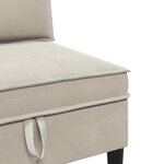 vidaXL Ensemble de meubles pour le salon 3 Pièces Avoine Tissu
