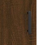 vidaXL Buffet Chêne marron 34 5x34x90 cm Bois d'ingénierie