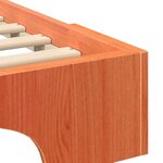 vidaXL Cadre de lit surélevé Marron 180 x 220 cm Bois massif en pin
