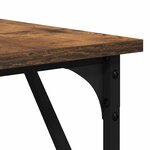 vidaXL Bureau chêne fumé 149x149x75 cm bois d'ingénierie