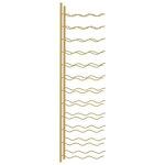 vidaXL Casier à vin mural pour 36 bouteilles Doré Fer