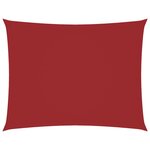 vidaXL Voile de parasol tissu oxford rectangulaire 5x6 m rouge