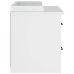 vidaXL Banc de couloir SANDNES blanc 87x40x50 cm bois de pin massif