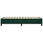 vidaXL Cadre de lit vert foncé 90x200 cm velours