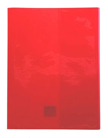Protège-cahier Cristal Luxe 22/100ème 24x32 Transparent Rouge CLAIREFONTAINE