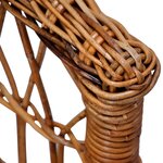 vidaXL Chaise d'extérieur rotin naturel marron