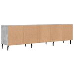 vidaXL Meuble TV gris béton 150x30x44 5 cm bois d'ingénierie