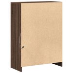 vidaXL Buffet avec LED chêne marron 72x34x100 cm bois d'ingénierie