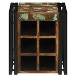 vidaXL Étagère à vin 34.5 x 35 x 39 cm Bois massif de récupération