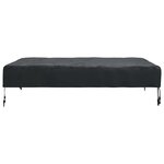 vidaXL Housse de Table Uni Noir 102 x 102 x 15 cm tissu