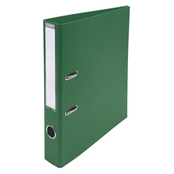 Classeur à levier PVC A4 dos de 50mm. - Vert foncé x 10 EXACOMPTA