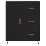 vidaXL Buffet noir 69 5x34x90 cm bois d'ingénierie