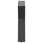 vidaXL Pieds de table basse 2 pièces Anthracite 30 x (30-31 3) cm Acier