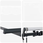 vidaXL Auvent Rétractable Blanc 350 x 200 cm Polyester et Aluminium