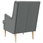 vidaXL Fauteuil Gris foncé Tissu