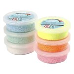 Set 6 pâtes à modeler foam clay - pailleté 14 g