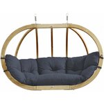Canapé suspendu globo royal anthracite - coussin imperméable