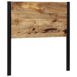 vidaXL Tête de lit 100 cm bois massif manguier et fer