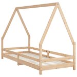 vidaXL Cadre de lit pour enfants 80x200 cm bois de pin massif