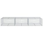 vidaXL Panier gabion avec couvercle 300x100x50 cm fer galvanisé