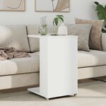 vidaXL Table d'appoint Blanc 40 x 35 x 60 cm Bois d'ingénierie