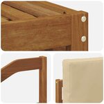 vidaXL Ensemble de canapés d'extérieur 4 Pièces Naturel et Beige