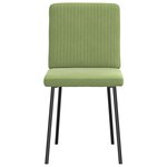 vidaXL Chaises à manger lot de 2 Vert clair Velours