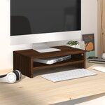 vidaXL Support de moniteur Chêne marron 42x24x13 cm Bois d'ingénierie