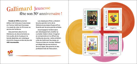 Collector 4 timbres - Gallimard Jeunesse - Lettre Verte