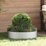 vidaXL Pots de jardin 5 Pièces Argent 80 x 80 x 20 cm Acier galvanisé