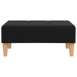 vidaXL Repose-pied Noir 78x56x32 cm Tissu