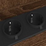 vidaXL Cabinet de chevet avec étagère 2 Pièces Chêne brun 40 x 40 x 61 cm