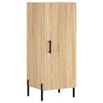 vidaXL Buffet haut Chêne sonoma 34 5x34x180 cm Bois d'ingénierie